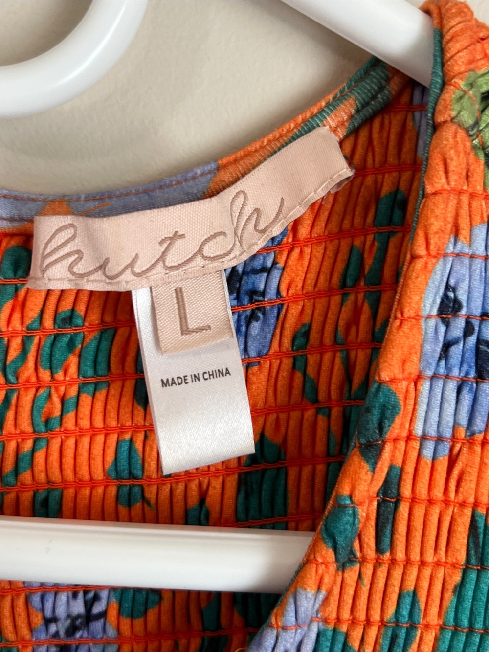 Hutch Orange Floral Maxi Dress with Blue & Green Accents - Picture 4 of 10